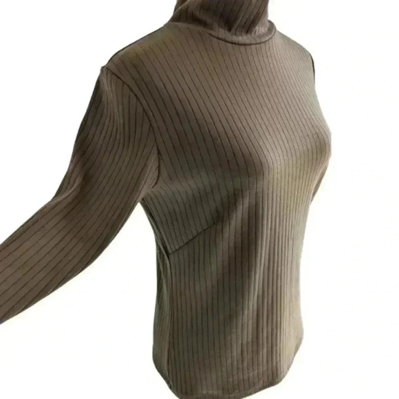 Cokluch Kim Sweater Goblincore Casual Office Women's Small Oregano Green Ribbed - Picture 7 of 13